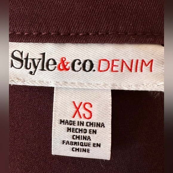 NWT. Style & Co  Classic Denim Jacket Size XS - Picture 11 of 11
